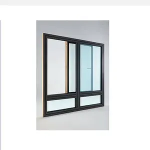 带双层钢化玻璃的铝制推拉窗，用于公寓或联排别墅