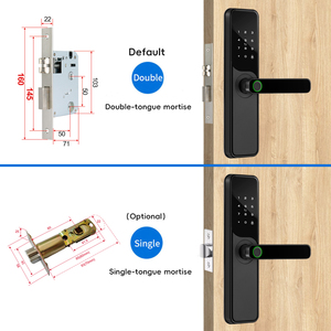Cerradura Inteligente para Puerta de Aluminio con WIFI Tuya, Etiqueta RFID, Compatible con Múltiples Sistemas de Cerradura, Teclado Táctil, Huella Dactilar, Tarjeta, Contraseña, Aplicación Móvil - Product Image 3