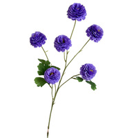 PPS Bestseller Einzelne 6-Köpfige Künstliche Fliederblume 75cm für Heim-Tischdekoration Hochzeit Valentinstag