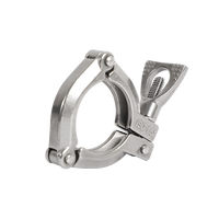 Conector de Tubo Sanitario de Acero Inoxidable 304/316 de Grado Alimenticio, de Alta Resistencia, con Abrazadera Tri-Clover y Férula de Soldadura, 50mm, Directo de Fábrica Leadtek