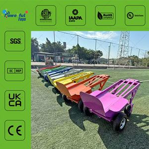 Chariot électrique robuste pour le transport de structures gonflables - Chariot motorisé commercial pour le déplacement de châteaux gonflables/toboggans aquatiques - Product Image 4