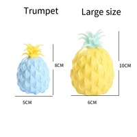 YIWUPOWER Mini Ananas Squishy en Caoutchouc Souple, Jouet à Presser avec Billes d'Eau, Amusant, Anti-Stress, Jouet Sensoriel Émotionnel