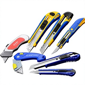 Couteau utilitaire multifonctionnel <span class=keywords><strong>en</strong></span> acier allié à 3 lames, 3 lames de rechange, poignée <span class=keywords><strong>en</strong></span> plastique à prise souple, compatible OEM, robuste - Product Image 1