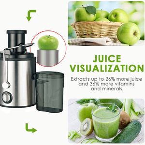 <span class=keywords><strong>Extracteur</strong></span> <span class=keywords><strong>de</strong></span> <span class=keywords><strong>jus</strong></span> commercial électrique 400W à grande bouche d'alimentation pour smoothies et <span class=keywords><strong>jus</strong></span> <span class=keywords><strong>de</strong></span> légumes et fruits pressés à froid, qualité supérieure, 110V/220V - Product Image 3