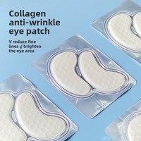 Masque pour les yeux au collagène hydrolysé, raffermissant, anti-rides, réduit les ridules, améliore les poches sous les yeux, atténue les cernes, éclaircit le contour des yeux