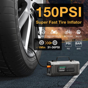 Démarreur de Voiture Portable 6-<span class=keywords><strong>en</strong></span>-1 14800 mAh avec Gonfleur de Pneus et Batterie Externe, Compresseur d'Air sans Fil - Product Image 6