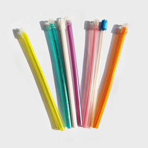 Punta dentaria rosa monouso di aspirazione Saliva eiettore con testa morbida - Product Image 3