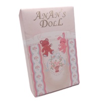 Boîte de présentation de jouets personnalisée en gros avec fenêtre transparente en PVC, emballage en carton pliable pour poupées et jouets en peluche
