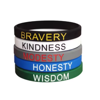 Bracelet en silicone personnalisé avec logo, porte-clés, couleur et taille sur mesure