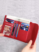 Damen Kreditkarten inhaber Brieftasche Bifold Zipper Coin Pocket Frauen Geldbörse