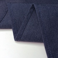 Servilleta Cuadrada de Tela Vaquera Azul Marino Comercial, 240 g/m², Poliéster Hilado Resistente a las Manchas, para Restaurante, 50x50 cm