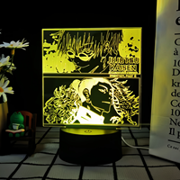 Prix de gros Lampe de nuit 3D Anime avec option de logo personnalisé Lampe 16 couleurs pour enfants