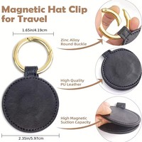 Porte-chapeau magnétique en cuir PU Clip sac porte-chapeau pour voyage bagages sac à dos sac à main accessoires