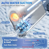 Pistolet à eau électrique d'été pour garçons et filles avec lumières LED, aspiration automatique de l'eau, jet d'eau haute vitesse
