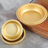 En gros, Bol à Makgeolli coréen traditionnel en aluminium doré, rond, avec poignée, pour vin de riz, idéal pour servir des collations et des plats variés