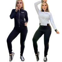 Ensemble deux pièces de luxe en coton 100 % pour l'été, tendance mode, marque de créateur, survêtement de cyclisme décontracté, haute qualité, vente chaude