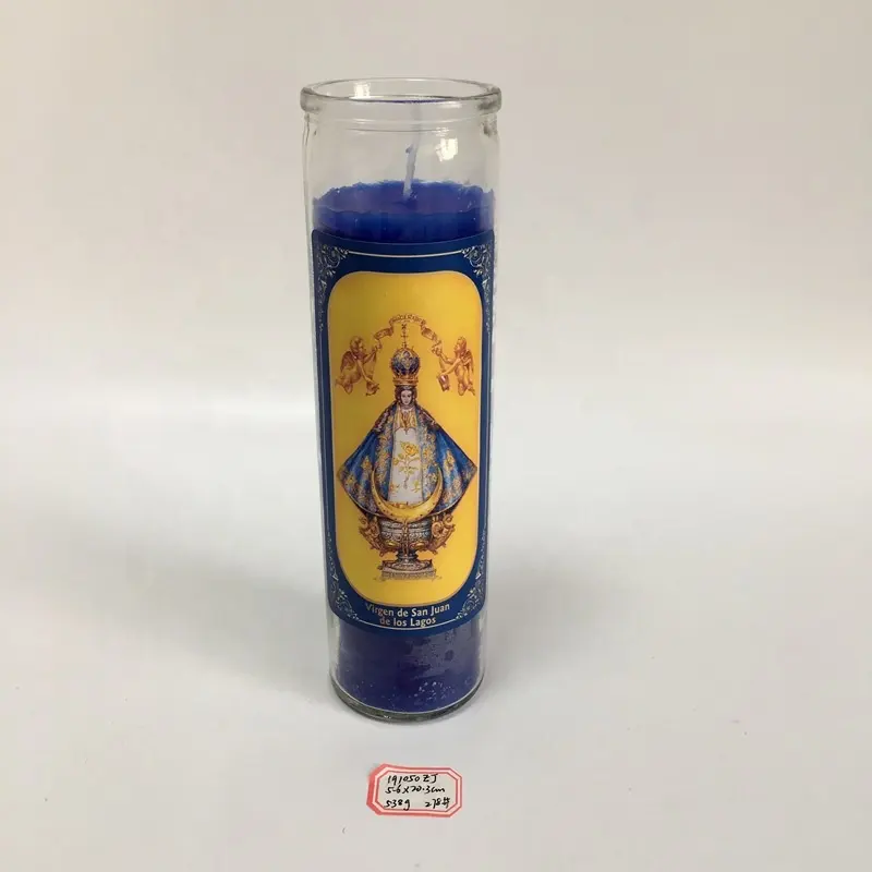 High Quality 7 Day Glass Prayer Candles Wholesale 9 days memorial candle 5 days religious candles