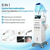 Nouvelle Machine Faciale Professionnelle 8-en-1 2026 : Nettoyant Peau, Hydro Jet Peeling, Dôme d'Oxygène Hydra, Hydrodermabrasion