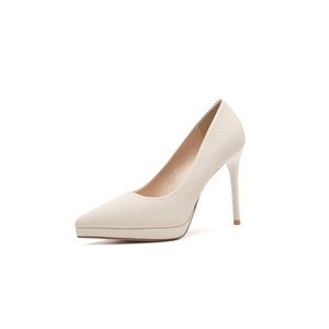 1089E Pointed Toe Stiletto <b>Heel</b> Pumps Faux <b>Suede</b> High <b>Heel</b> Office Shoes For Women - Product Image 5