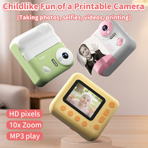 10X Zoom Selfie imprimible niños imprimir Cámara juguete para regalo con juego SJY-V19 niños cámara de impresión instantánea 2,4 'pantalla 1080P Video - Product Image 3