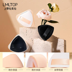 ฟองน้ำแต่งหน้า LMLTOP สีดำ รูปทรงสับปะรด เนื้อนุ่ม ดูดซับน้ำได้ดี ผลิตจาก PU สำหรับเกลี่ยรองพื้น รุ่น SY224 - Product Image 3