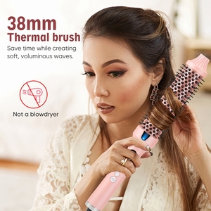 Cepillo Térmico Infrarrojo Giratorio Lon Curl Defining Brush de 1.5 Pulgadas para Ondas Grandes con Pantalla LCD para Cabello Rizado - Product Image 5