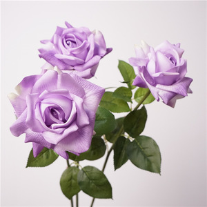 BF-RS06 <span class=keywords><strong>Rose</strong></span> Artificiali in Lattice di Alta Qualità, Grandi e Realistiche, Bianche, Rosa e <span class=keywords><strong>Blu</strong></span> per Decorazioni Matrimoniali - Product Image 3