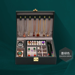 OEM PU Leather Jewlery Box Organizer Locked Jewellry Box With Logo