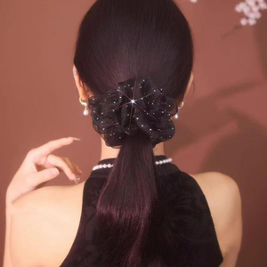 Coletero de Encaje Estilo Vintage Sencillo y Exquisito, Diseño de Lujo Ligero, Coleteros de Moda para Mujer, Accesorios para el Cabello - Product Image 3