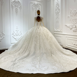 Jancember LSCJ01 Glitter Long Sleeve Ball Gown Women's <b>Wedding</b> Bridal <b>Dresses</b> - Product Image 5