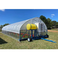 Serre agricole en plastique UV commerciale, serre en métal, horticulture, serre tropicale, prix