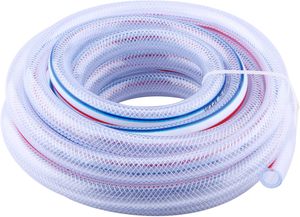 3/4 inç Örgülü Yüksek Basınçlı Dayanıklı Esnek 50 Metre PVC Bahçe Hortumu Polyester Elyaf Takviyeli Sulama Hortumu - Product Image 3