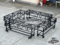 Dj Booth Lighting Roof Truss System Aluminio Stage Truss Display Pre Rig Truss