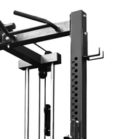 Equipo de Gimnasio Comercial Ingia YG15077, Jaula de Potencia para Sentadillas con Máquina Smith Multifunción