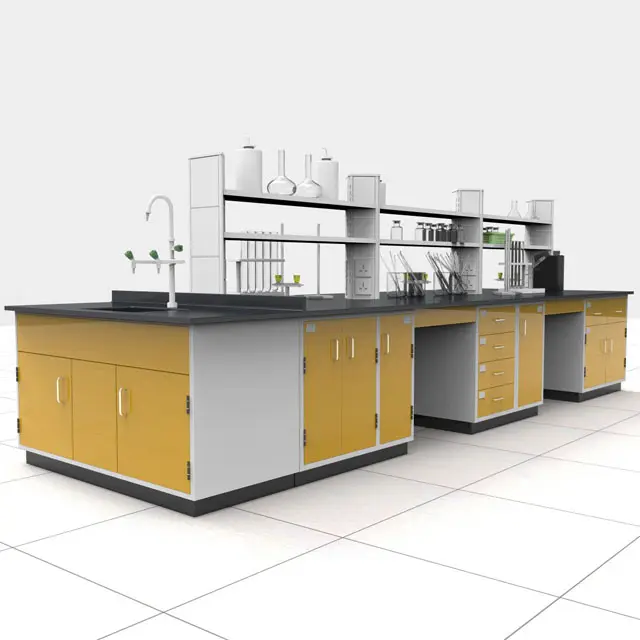 2020優れた品質と明らかな効果医療用鋼実験室作業台、病院実験室ワークステーションテーブル/