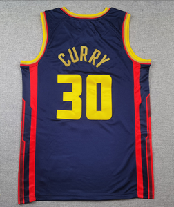 2026 Vendita all'Ingrosso e Articoli Più Venduti: Maglia Sportiva da Basket Unisex dei Golden State Warriors con Ricami # 30 Maglie di Curry - Product Image 4