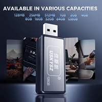 Memori USB Kustom 256GB 64GB Label Pribadi Hadiah Acara OEM Grosir Pabrik
