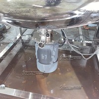 Réservoir de mélange en acier inoxydable à une seule couche 2000L avec agitateur, mélangeur de liquide alimentaire chimique industriel pour le traitement