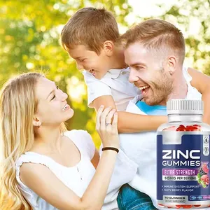 OEM/ODM/OBM Private Label Zinc Gummies Keep Health Food Vitamin Absorbable Zinc Supplements Immune Booster For Adults Kids