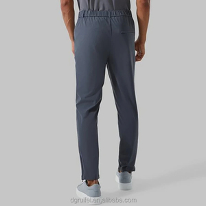 Pantalon chino droit en sergé de coton pour hommes Pantalons pour hommes avec broderie personnalisée - Product Image 4