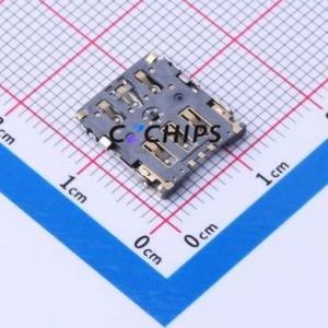 SNO-1490 SIM Card Connector SMD Connector Flip Cover Type Nano SIM Card Card Holder 1.5mm - Product Image 2