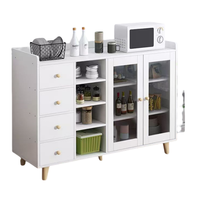 Organisateur de buffet en bois multifonctionnel moderne personnalisé pour rangement de meubles de maison cuisine pour aliments légumes
