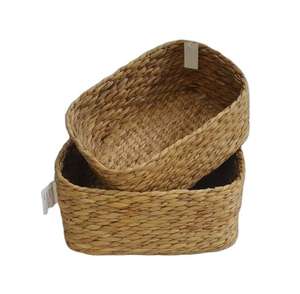 Cesta de Almacenamiento Ecológica de Jacinto de Agua, Personalizable al por Mayor, con Asa o Sin Asa, Opción OEM ODM, Cesta Hecha a Mano - Product Image 6