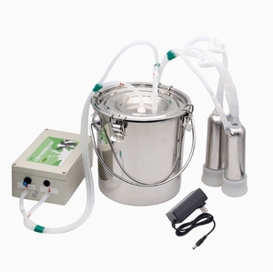 Mungitrice Elettrica 5L <span class=keywords><strong>per</strong></span> <span class=keywords><strong>Capre</strong></span>/Bovini 220V, Mungitrice Pulsante con Secchio in Acciaio Inox e Pompa a Vuoto - Product Image 2