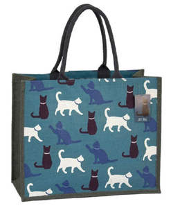 Sac de courses en jute personnalisé à la vente, écologique, réutilisable, avec motif de lettres, coloré et élégant - Product Image 2