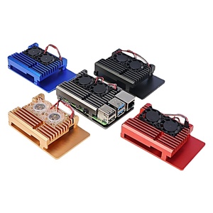 เคสอะลูมิเนียมสีตามสั่ง SEYOSE สำหรับ Raspberry Pi 4 Model B พร้อมพัดลมระบายความร้อน ได้รับการรับรองมาตรฐาน ROHS กล่องป้องกัน Pi4 - Product Image 1