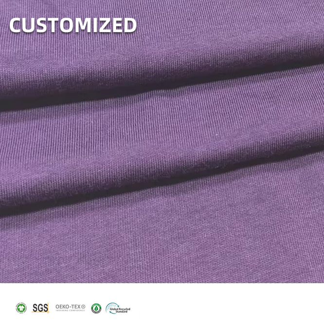 Very Soft 50% Organic Cotton 50% Aloe Viscose Single Jersey Fabric for Baby Pajamas
