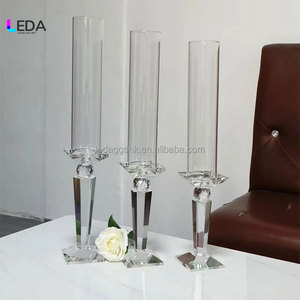 Portavelas de Vidrio Individual de Alta Calidad para Bodas, San Valentín, Fiestas, Decoración de Mesa, Candelabro para Velas Cónicas - Product Image 4