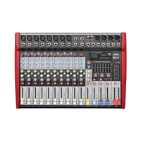 Console de mixage audio professionnelle 10 canaux, alimentation fantôme 48V, large plage de fréquences 20Hz-30kHz pour studio, diffusion en direct, système de sonorisation de scène