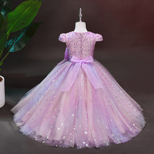 Robe de princesse pour demoiselle d'honneur, robe de bal pour fête d'anniversaire, costume de spectacle, vêtements pour enfants, vente en gros, robe longue de Noël - Product Image 4